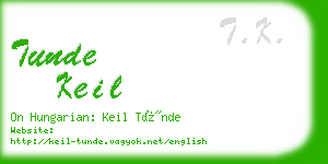 tunde keil business card